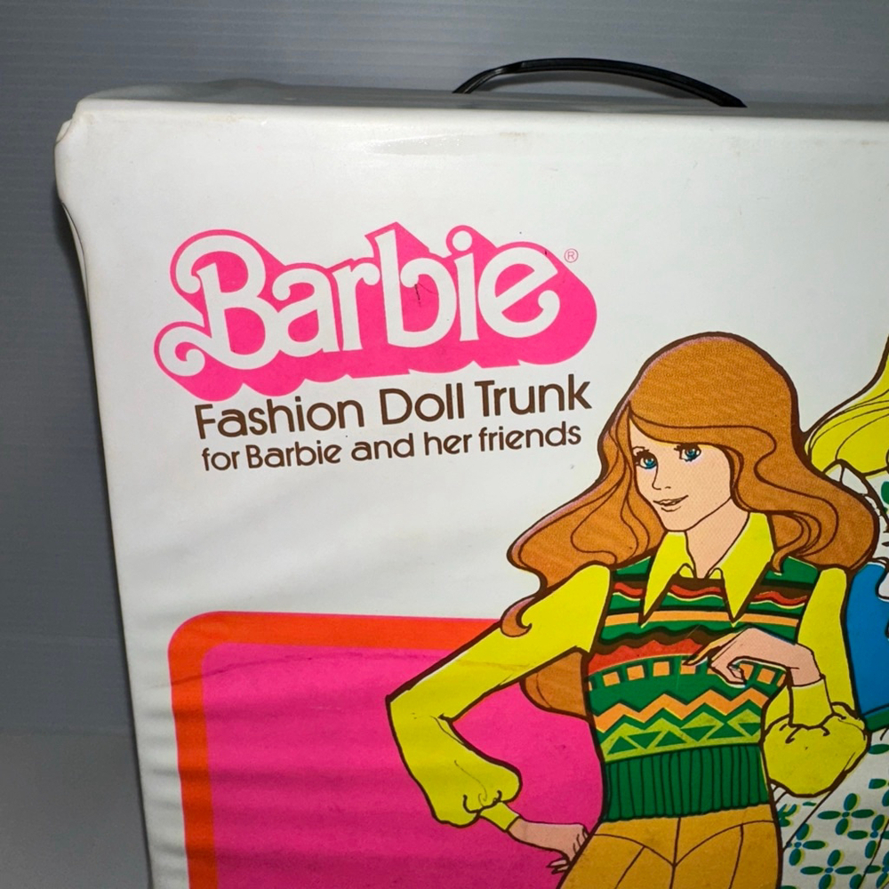 Barbie 1975 Vintage Doll Case Trunk Clothes Doll Storage Case Bag Rare! Mattel - Picture 2 of 16